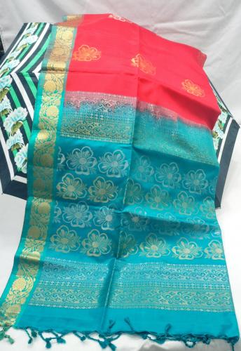 SOFT SILK SAREE WITH BLOUSE